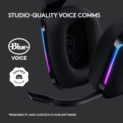 Logitech G G733 LIGHTSPEED Wireless RGB Gaming Headset – Immersive Wireless Audio & Stylish Black Design